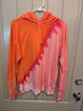 CHARLIE B Bright Orange Hooded Pullover